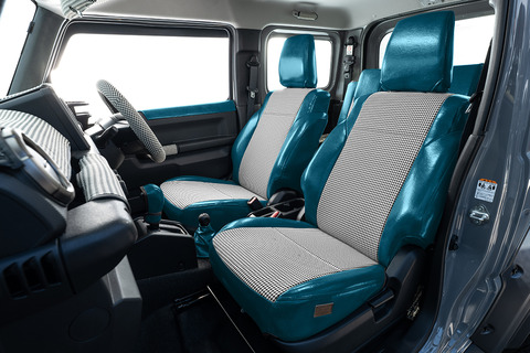 シートカバー  アンティーク千鳥　ダークブルー