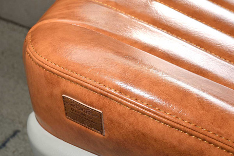 90ノア シートカバー アンティークデザインS　キャメル　縫製細部