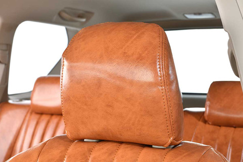 150プラド シートカバー アンティークデザインS　キャメル　ヘッドレスト