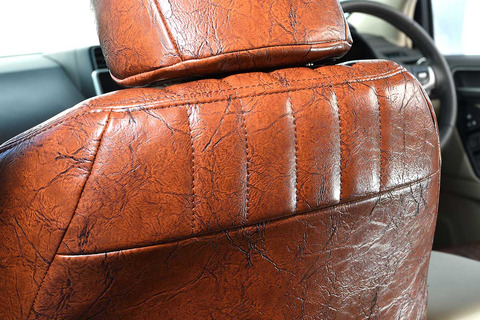 90ノア シートカバー アンティークデザインS　ブラウン　シート背面