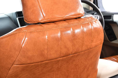 90ノア シートカバー アンティークデザインS　キャメル　シート背面デザイン