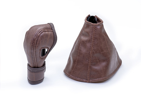 シフトブーツカバー　アンティーク　ヴィンテージブラウン