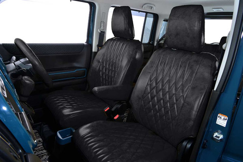 160プロボックス シートカバー  アンティークデザインD　ブラック