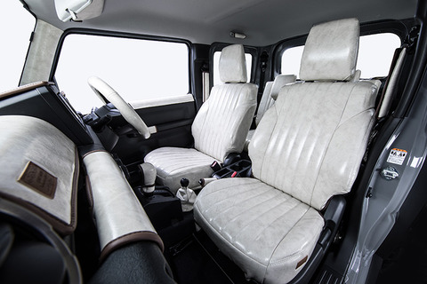 160プロボックス　 シートカバー  アンティーク　ホワイトスモーク