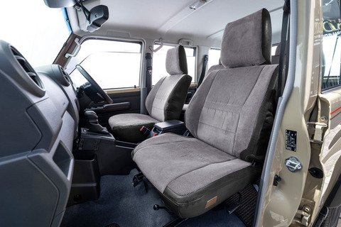 シートカバー  アンティークコーデュロイ　コーデュロイグレーxヴィンテージブラック