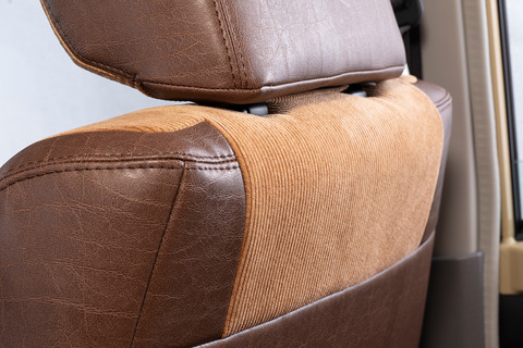 シートカバー  アンティークコーデュロイ　コーデュロイキャメルxヴィンテージブラウン