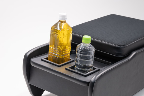 200系ハイエースS-GL用センターコンソール　プライム　1Lペットボトル収納可能なドリンクホルダー