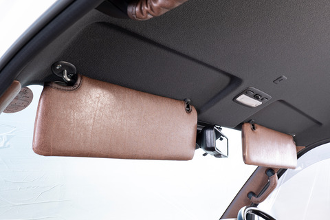 200ハイエース サンバイザーカバー アンティーク　ヴィンテージブラウンカラー