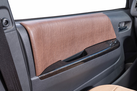 200ハイエース ドアアクセントパネル 左右セット アンティーク　ヴィンテージブラウンカラー