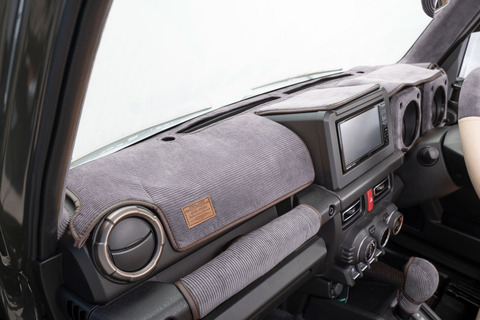 ダッシュボードマット コーデュロイ　グレー