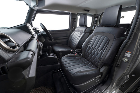 ジムニーノマド シートカバー  プライム　ブラックカラー　装着イメージ