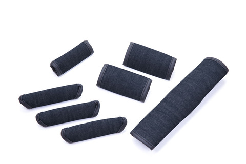 【ジムニーJB64/JB74専用】グリップカバー　 アンティーク 　デニムデザインインディゴ 7点セット