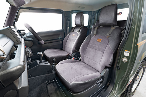 ジムニーJB64 シートカバー カントリー　ブラックxグレーxグレー