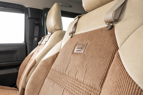 ジムニーJB64 シートカバー カントリー　アイボリーxキャメルxベージュ