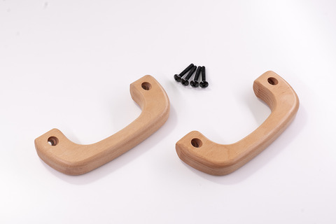 200ハイエース 木製グリップ Aピラー用左右2本セットナチュラル 単体