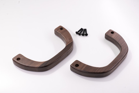 200ハイエース 木製グリップ ワゴンスライドドア用前後2本セット ウォールナット 単体