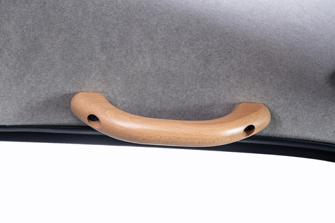 200ハイエース 木製グリップ 天井アシストグリップ １本 ナチュラル 装着イメージ