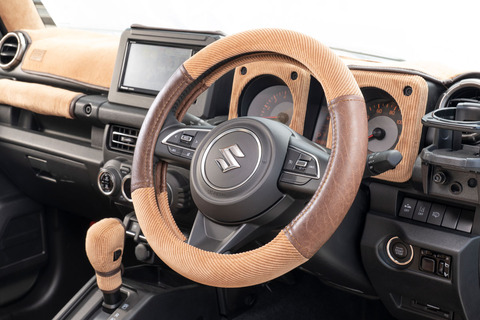 ハンドルカバー アンティークコーデュロイ ヴィンテージブラウン×キャメル