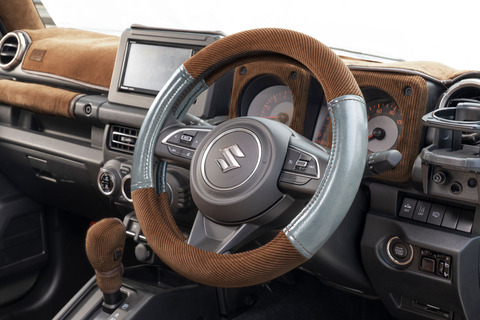 ハンドルカバー アンティークコーデュロイ アンティークグレー×ブラウン