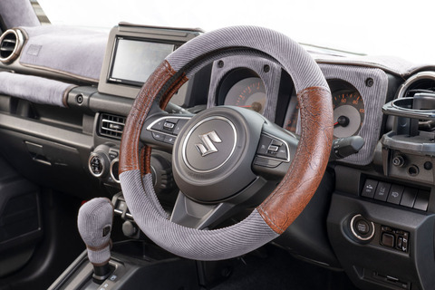 ハンドルカバー アンティークコーデュロイ アンティークブラウン×グレー