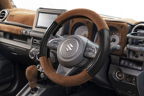 ハンドルカバー アンティークコーデュロイ アンティークブラック×ブラウン