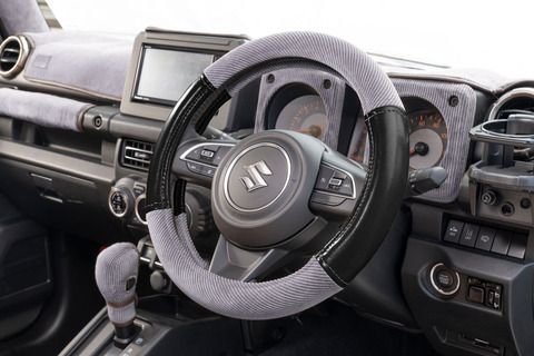 ハンドルカバー アンティークコーデュロイ アンティークブラック×グレー