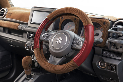 ハンドルカバー アンティークコーデュロイ アンティークボルドー×ブラウン