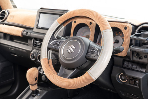 ハンドルカバー アンティークコーデュロイ アンティークホワイト×キャメル