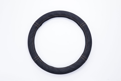 ハンドルカバー　 アンティーク　デニムデザインインディゴ