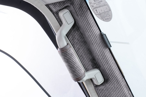 ランドクルーザー70再再販モデルグリップカバーコーデュロイグレーAピラー助手席側