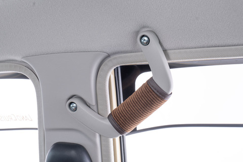 ランドクルーザー70再再販モデルグリップカバーコーデュロイブラウンBピラー運転席側