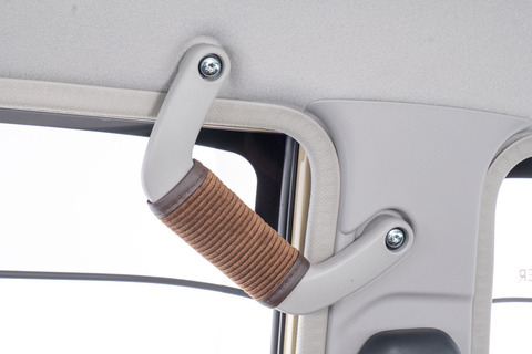 ランドクルーザー70再再販モデルグリップカバーコーデュロイブラウンBピラー助手席側