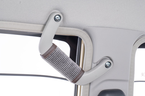 ランドクルーザー70再再販モデルグリップカバーコーデュロイグレーBピラー助手席側