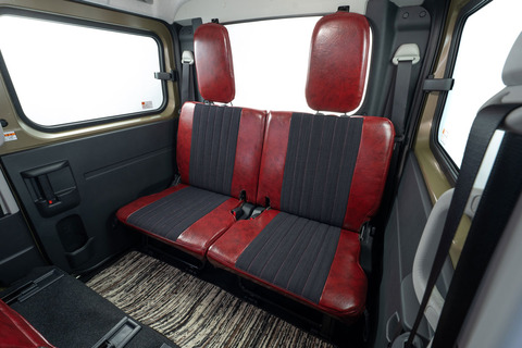 S700ハイゼットカーゴ シートカバー  アンティークデニム インディゴボルドー