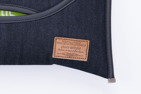 ヘッドレスト・ティッシュケース  アンティーク デニムデザインインディゴ