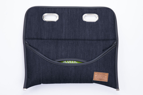 ヘッドレスト・ティッシュケース  アンティーク デニムデザインインディゴ