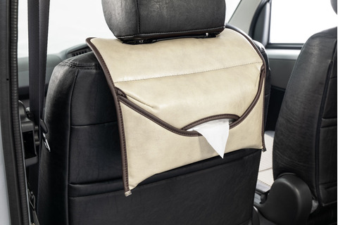 ヘッドレスト・ティッシュケース  クラシック　アイボリー