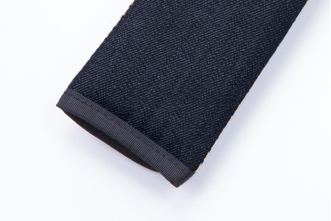 シートベルトパッド  アンティーク 　デニムデザインインディゴ1個