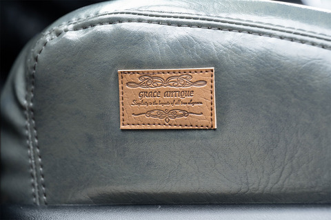 125ハイラックス シートカバー アンティークデニム インディゴ　グレー アンティークタグ