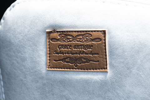 125ハイラックス シートカバー アンティークデニム インディゴ　ホワイトスモーク アンティークタグ