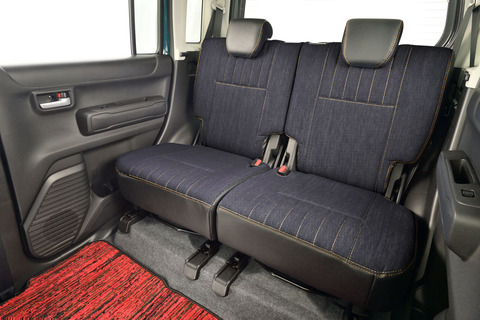 【全対応車種用】シートカバー  M.I.C DENIM インディゴ　ハスラー装着画像