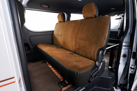 シートカバー  アンティークコーデュロイ　コーデュロイブラウンxヴィンテージブラック