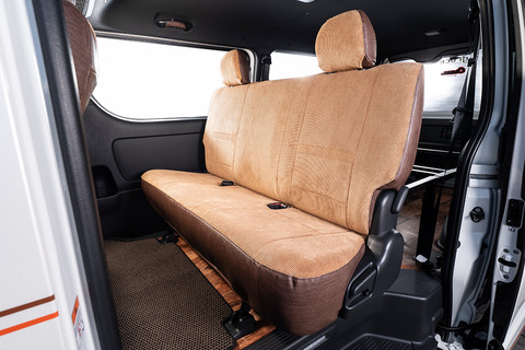 シートカバー  アンティークコーデュロイ　コーデュロイキャメルxヴィンテージブラウン