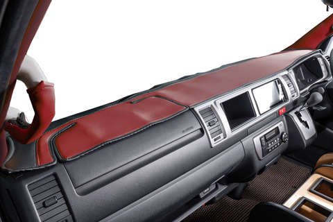 200ハイエース標準  ダッシュボードマット　プライム　ボルドー