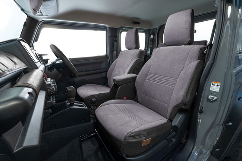 シートカバー  アンティークコーデュロイ　コーデュロイグレーxヴィンテージブラック