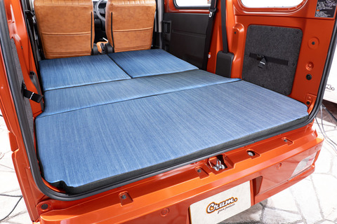 S700ハイゼットカーゴ ベッドマット アンティークデニム　ヴィンテージブラック