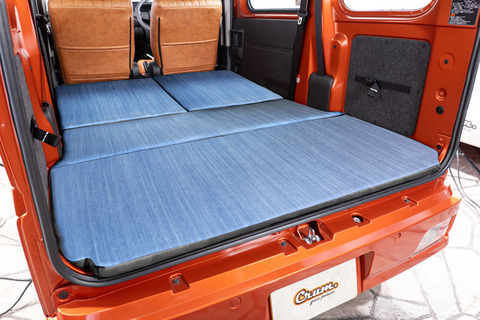 S700ハイゼットカーゴ ベッドマット アンティークデニム　グレー