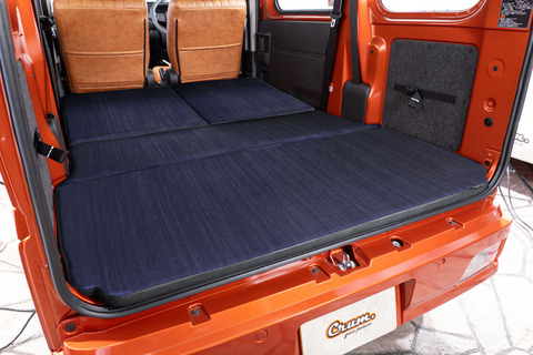 S700ハイゼットカーゴ ベッドマット アンティークデニムインディゴ　ヴィンテージブラック