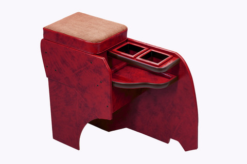 ランドクルーザー"70" 再再販モデル専用センターコンソール アンティークコーデュロイ　ボルドー×ブラウン