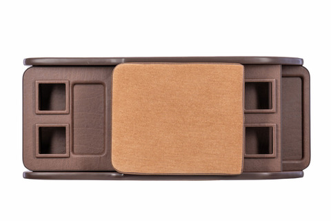 200系ハイエース標準 S-GLナロー用センターコンソール アンティークコーデュロイ キャメル×ヴィンテージブラウン